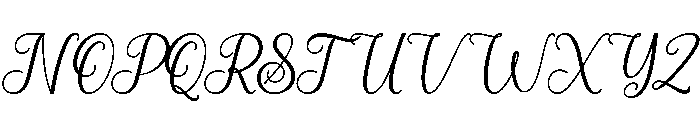 Fadyna Font UPPERCASE