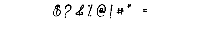 Fahter Handmade Font OTHER CHARS