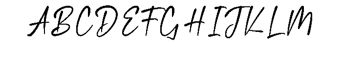 Fahter Handmade Font UPPERCASE
