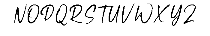 Fahter Handmade Font UPPERCASE