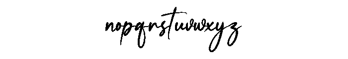 Fahter Handmade Font LOWERCASE