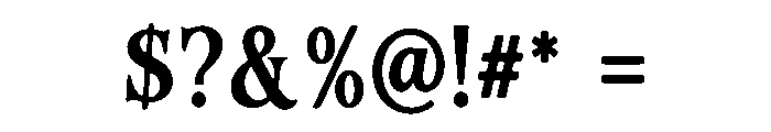 Fairmont Fishtail Font OTHER CHARS
