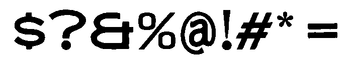 FairmontRidge-MediumSans Font OTHER CHARS