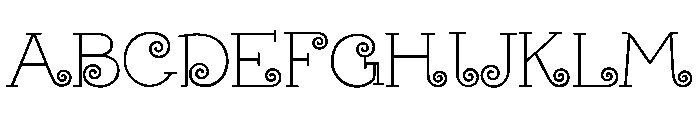 Fairy Curls Font UPPERCASE