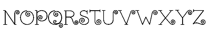 Fairy Curls Font UPPERCASE