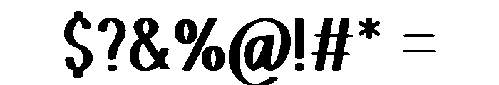 Fairy House Font OTHER CHARS