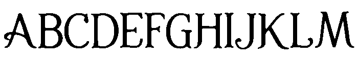Fairycore_Display Font UPPERCASE