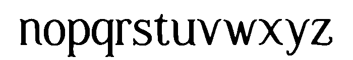 Fairycore_Display Font LOWERCASE