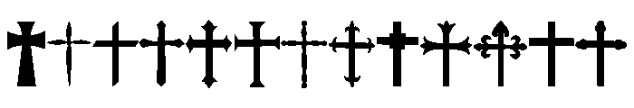 Faith Cross Font UPPERCASE