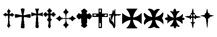 Faith Cross Font UPPERCASE