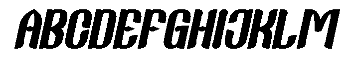 Fake Reality Bold Italic Font UPPERCASE