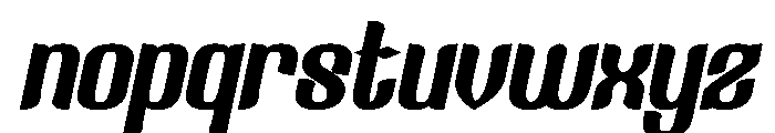 Fake Reality Bold Italic Font LOWERCASE
