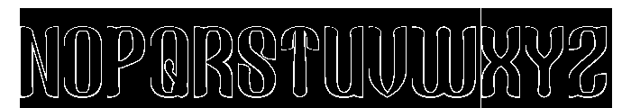 Fake Reality-Hollow-Inverse Font UPPERCASE