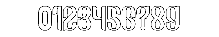 Fake Reality-Hollow Font OTHER CHARS