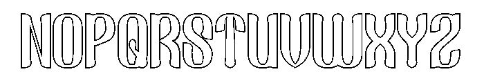 Fake Reality-Hollow Font UPPERCASE