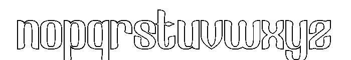 Fake Reality-Hollow Font LOWERCASE