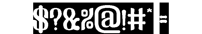 Fake Reality-Inverse Font OTHER CHARS