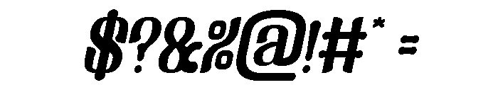Fake Reality Italic Font OTHER CHARS