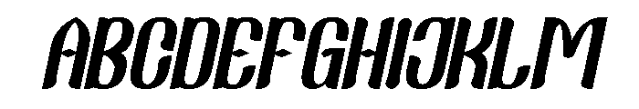 Fake Reality Italic Font UPPERCASE