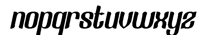 Fake Reality Italic Font LOWERCASE