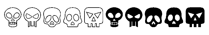 Fake Skull Regular Font OTHER CHARS