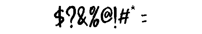 Fakeblood Font OTHER CHARS