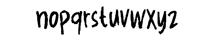 Fakeblood Font LOWERCASE