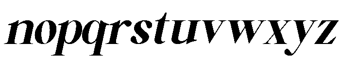 Falefion Black Italic Font LOWERCASE