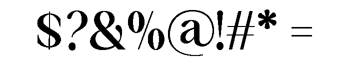 Falefion Bold Font OTHER CHARS