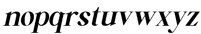 Falefion Extra Bold Italic Font LOWERCASE