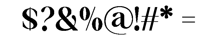 Falefion Extra Bold Font OTHER CHARS