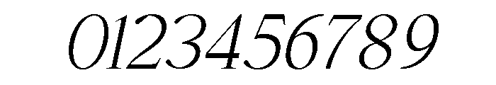 Falefion Light Italic Font OTHER CHARS