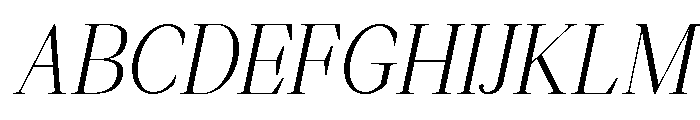 Falefion Light Italic Font UPPERCASE
