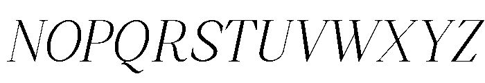 Falefion Light Italic Font UPPERCASE