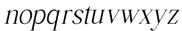 Falefion Light Italic Font LOWERCASE