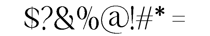 Falefion Regular Font OTHER CHARS