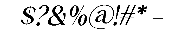 Falefion Semi Bold Italic Font OTHER CHARS