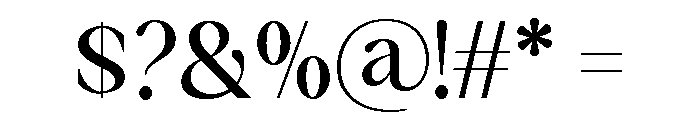 Falefion Semi Bold Font OTHER CHARS