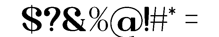 Falenca Regular Font OTHER CHARS