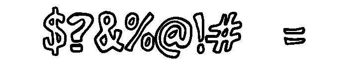 Falish Regular Font OTHER CHARS