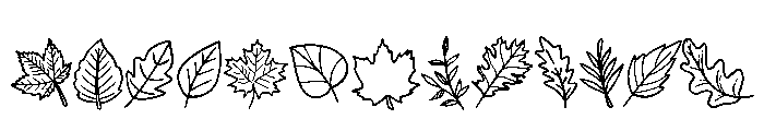 Fall Autumn Leaves FONT