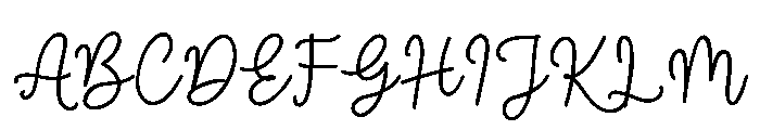 Fall Thankfully Font UPPERCASE