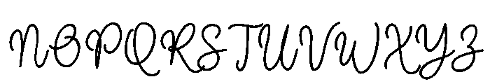 Fall Thankfully Font UPPERCASE