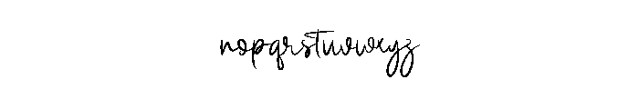 Falling Marita Font LOWERCASE