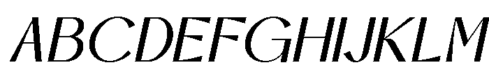 Falore Italic Font UPPERCASE