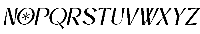 Falore Italic Font UPPERCASE
