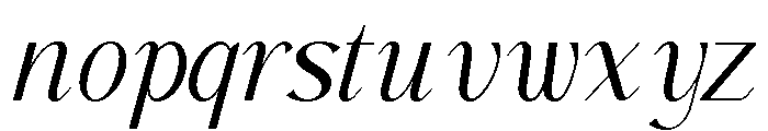 Falore Italic Font LOWERCASE