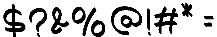 False Memory Font OTHER CHARS