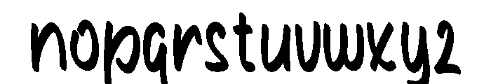 False Memory Font LOWERCASE