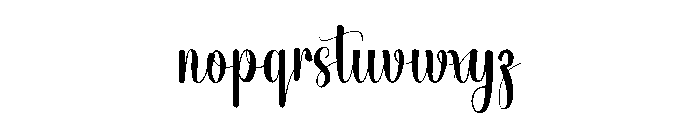 Familiar Dairy Font LOWERCASE